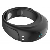 Черное эрекционное виброкольцо на ремешках - Boys of Toys - в Муроме купить с доставкой