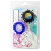 Набор из 3 эрекционных колец разного цвета и рельефа - Boys of Toys - в Муроме купить с доставкой