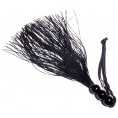 Черная силиконовая плетка - 25,4 см. - Boys of Toys - купить с доставкой в Муроме