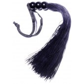 Черная силиконовая плетка - 25,4 см. - Boys of Toys - купить с доставкой в Муроме