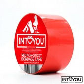 Красный скотч для фиксации Non-Sticky Bondage Tape - 15 м. - Intoyou - купить с доставкой в Муроме