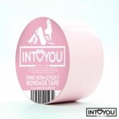 Розовый скотч для фиксации Non-Sticky Bondage Tape - 15 м. - Intoyou - купить с доставкой в Муроме