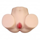 Телесный мастурбатор с 2 любовными отверстиями Olivia - Baile - в Муроме купить с доставкой