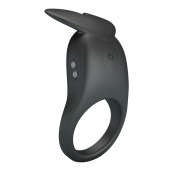 Черное перезаряжаемое виброкольцо Carlton - Baile - в Муроме купить с доставкой