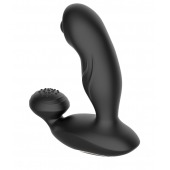 Черный вибромассажер простаты с вращающимся шариком - Secwell - в Муроме купить с доставкой
