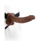 Полый мужской фаллопротез Hollow Strap-On with Balls - 24 см. - Pipedream - купить с доставкой в Муроме