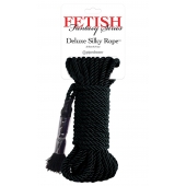 Черная веревка для фиксации Deluxe Silky Rope - 9,75 м. - Pipedream - купить с доставкой в Муроме