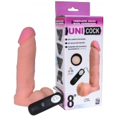 Фаллическая насадка Харнесс UNICOCK 8  с вибрацией - 20 см. - LOVETOY (А-Полимер) - купить с доставкой в Муроме