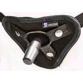 Страпон с 2 насадками и вибрацией UniStrap - 20 и 18 см. - LOVETOY (А-Полимер) - купить с доставкой в Муроме