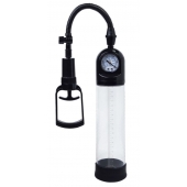 Чёрная вакуумная помпа A-toys с манометром и прозрачной колбой - A-toys - в Муроме купить с доставкой