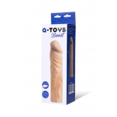 Насадка с ярко выраженной головкой и рельефным стволом - 19 см. - A-toys - в Муроме купить с доставкой
