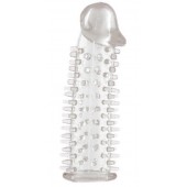 Прозрачная насадка на половой член с закрытой головкой и шипами - 12,5 см. - ToyFa - в Муроме купить с доставкой