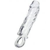 Прозрачная насадка с петлёй для фиксации - 14 см. - ToyFa - в Муроме купить с доставкой