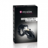 Пояс верности с электростимуляцией Mystim Pubic Enemy No1 Black Edition - MyStim - купить с доставкой в Муроме