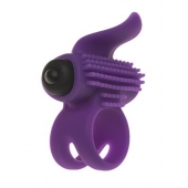 Эрекционное кольцо с подхватом мошонки и стимуляцией клитора Bullet Lastic Ring - Adrien Lastic - в Муроме купить с доставкой