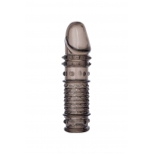 Дымчатая закрытая насадка ToyFa XLover с чешуйками и пупырышками - 13,5 см. - ToyFa - в Муроме купить с доставкой