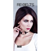 Чёрный чокер-кляп Iman Black - Rebelts - купить с доставкой в Муроме