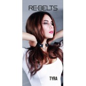Чёрный кожаный чокер-кляп Tyra Black - Rebelts - купить с доставкой в Муроме