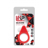 Красное эрекционное кольцо LIT-UP SILICONE STIMU RING 1 RED - Dream Toys - в Муроме купить с доставкой