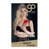 Пластиковая метелочка с красными пёрышками Small Feather Tickler - 32 см. - Blush Novelties - купить с доставкой в Муроме