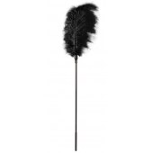 Стек с большим чёрным пером Large Feather Tickler - 65 см. - Blush Novelties - купить с доставкой в Муроме