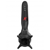 Чёрный вибростимулятор для головки члена с эффектом всасывания Vibrating Roto-Sucker - Pipedream - в Муроме купить с доставкой