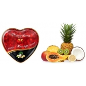 Массажная свеча с ароматом экзотических фруктов Bougie Massage Candle - 35 мл. - Plaisir Secret - купить с доставкой в Муроме