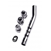 Металлический анальный душ с тремя насадками - ToyFa - купить с доставкой в Муроме