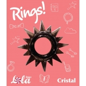 Чёрное эрекционное кольцо Rings Cristal - Lola Games - в Муроме купить с доставкой
