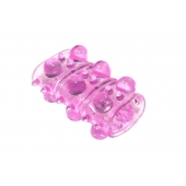 Розовая насадка на пенис Rings Armour - Lola Games - в Муроме купить с доставкой