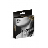 Черный чокер с замком в форме сердца - Bijoux Pour Toi - купить с доставкой в Муроме
