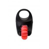 Чёрно-красное эрекционное виброкольцо Erotist - Erotist Adult Toys - в Муроме купить с доставкой