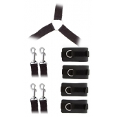 Комплект наручников и поножей LUXURIOUS BED RESTRAINT CUFF SET - Blush Novelties - купить с доставкой в Муроме