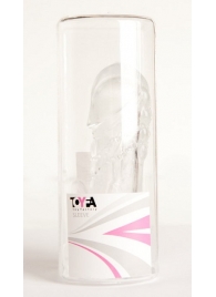 Прозрачная гелевая насадка с клиторальным отростком - 13 см. - Toyfa Basic - в Муроме купить с доставкой