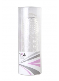 Прозрачная закрытая гелевая насадка - 13,5 см. - Toyfa Basic - в Муроме купить с доставкой