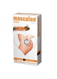 Розовые презервативы Masculan Ultra Long Pleasure с колечками, пупырышками и продлевающим эффектом - 10 шт. - Masculan - купить с доставкой в Муроме