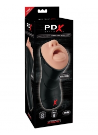 Мастурбатор-ротик Deep Throat Vibrating Stroker - Pipedream - в Муроме купить с доставкой