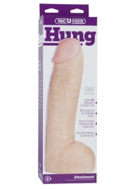 Огромная насадка-реалистик Vac-U-Lock Realistic Hung - 31,7 см. - Doc Johnson - купить с доставкой в Муроме