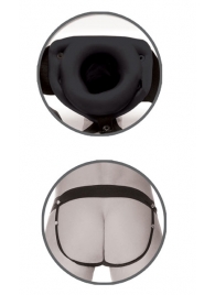 Черный полый страпон унисекс Hollow Strap-On - 14,5 см. - Pipedream - купить с доставкой в Муроме