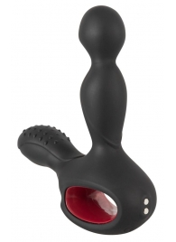 Черный вибромассажер простаты с нагревом и ротацией Prostate Plug - 14,5 см. - Orion - в Муроме купить с доставкой