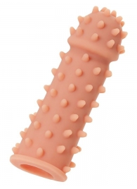 Телесная реалистичная насадка KOKOS Extreme Sleeve 03 с дополнительной стимуляцией - 12,7 см. - KOKOS - в Муроме купить с доставкой