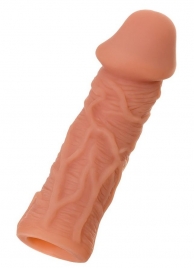 Телесная реалистичная насадка KOKOS Extreme Sleeve 05 с дополнительной стимуляцией - 12,7 см. - KOKOS - в Муроме купить с доставкой