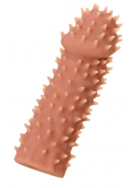 Телесная реалистичная насадка KOKOS Extreme Sleeve 07 с дополнительной стимуляцией - 12,7 см. - KOKOS - в Муроме купить с доставкой