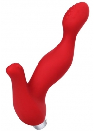 Красный силиконовый вибростимулятор простаты Proman - 12,5 см. - ToyFa - в Муроме купить с доставкой