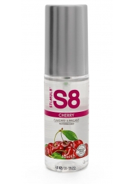 Смазка на водной основе S8 Flavored Lube со вкусом вишни - 50 мл. - Stimul8 - купить с доставкой в Муроме