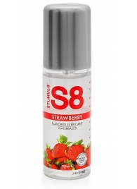 Смазка на водной основе S8 Flavored Lube со вкусом клубники - 125 мл. - Stimul8 - купить с доставкой в Муроме