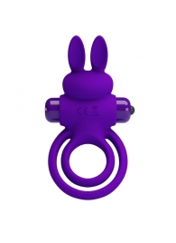 Фиолетовое эрекционное кольцо с вибростимуляцией клитора Vibrant Penis Ring III - Baile - в Муроме купить с доставкой