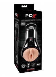 Телесный вибромастурбатор-вагина Cock Compressor Vibrating Stroker - Pipedream - в Муроме купить с доставкой