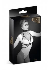 Черная упряжь на грудь Julia - Bijoux Pour Toi - купить с доставкой в Муроме