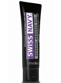 Возбуждающий гель-лубрикант на водной основе Sensual Arousal Lubricant - 10 мл. - Swiss navy - купить с доставкой в Муроме